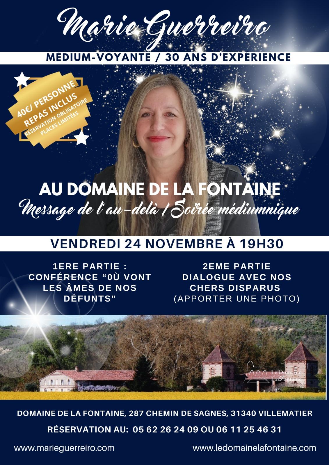 Affiche soiree mediumnique villematier