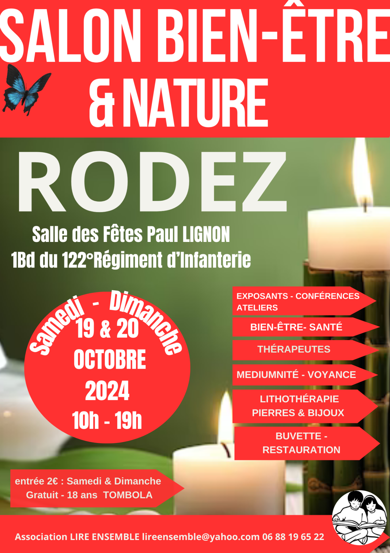 Salon du bien etre et des arts divinatoires a rodez 19 et 20 octobre 2024